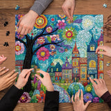 Puzzle de puzzle de bazar vibrant 1000 pièces