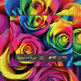 Rainbow Rose Jigsaw Puzzle 1000 Pieces
