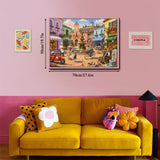 Elegante puzzle con cani con fiori, 1000 pezzi