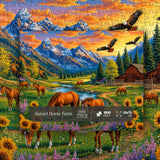 Stilvolles Blumenhunde-Puzzle 1000 Teile