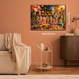 Elegante puzzle con cani con fiori, 1000 pezzi