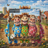 Puzzle con collage di foglie autunnali, 1000 pezzi