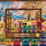 Elegante puzzle con cani con fiori, 1000 pezzi