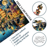 Elegante puzzle con cani con fiori, 1000 pezzi