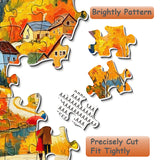 Fall Village Jigsaw Puzzle 1000 Pieces