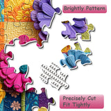 Puzzle patchwork floreale 1000 pezzi