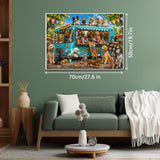 Stilvolles Blumenhunde-Puzzle 1000 Teile