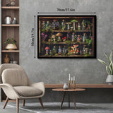 Bookshelf Mushroom Forest Jigsaw Puzzle 1000 Pieces