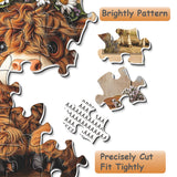 Elegante puzzle con cani con fiori, 1000 pezzi