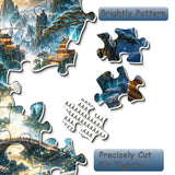 Elegante puzzle con cani con fiori, 1000 pezzi