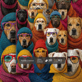 Elegante puzzle con cani con fiori, 1000 pezzi