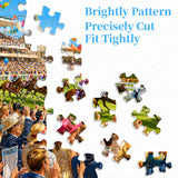 Stilvolles Blumenhunde-Puzzle 1000 Teile