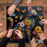 Butterfly Floral Feline Jigsaw Puzzle 1000 Pieces
