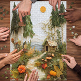 Forest Cabin Jigsaw Puzzle 1000 Pieces