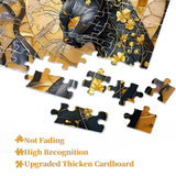 Black Gold Cat Jigsaw Puzzle 1000 Pieces