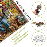 Stilvolles Blumenhunde-Puzzle 1000 Teile