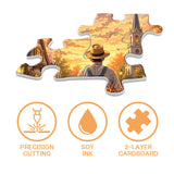 Stilvolles Blumenhunde-Puzzle 1000 Teile
