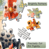 Elegante puzzle con cani con fiori, 1000 pezzi