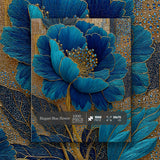 Elegant Blue Flower Jigsaw Puzzle 1000 Pieces