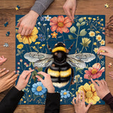 Bee Among Blooms Jigsaw Puzzle 1000 Pieces