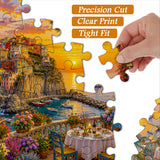 Elegante puzzle con cani con fiori, 1000 pezzi
