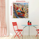Puzzle élégant de chiens de fleurs 1000 pièces