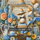 Elegante puzzle con cani con fiori, 1000 pezzi
