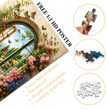 Stilvolles Blumenhunde-Puzzle 1000 Teile