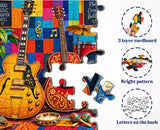 Stilvolles Blumenhunde-Puzzle 1000 Teile
