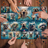 Underwater Dog Jigsaw Puzzle 1000 Pieces