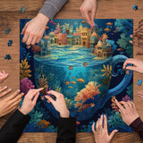 Rompecabezas de pájaro de plumas de cristal 1000 piezas