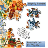 Elegante puzzle con cani con fiori, 1000 pezzi