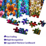 Elegante puzzle con cani con fiori, 1000 pezzi