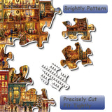 Elegante puzzle con cani con fiori, 1000 pezzi