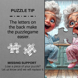Stilvolles Blumenhunde-Puzzle 1000 Teile