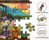 Elegante puzzle con cani con fiori, 1000 pezzi