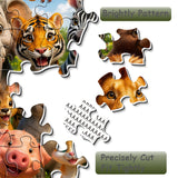 Elegante puzzle con cani con fiori, 1000 pezzi