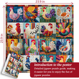 Puzzle élégant de chiens de fleurs 1000 pièces