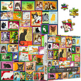 Cat Stamps Jigsaw Puzzle 1000 Pieces