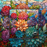 Colorful Succulent Jigsaw Puzzle 1000 Pieces