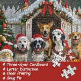 Christmas Animal Gathering Jigsaw Puzzle 1000 Pieces