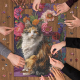 Cat & Flowers Jigsaw Puzzles 1000 Pieces