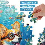 Diving Corgi Jigsaw Puzzle 1000 Pieces