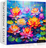 Rainbow Lotus Jigsaw Puzzle 1000 Pieces