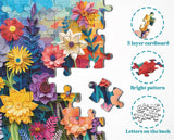 Colorful Flower Jigsaw Puzzle 1000 Pieces