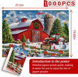 Christmas Barn Jigsaw Puzzle 1000 Pieces