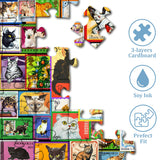 Cat Stamps Jigsaw Puzzle 1000 Pieces