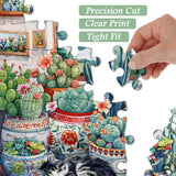 Cat & Cactus Jigsaw Puzzles 1000 Pieces