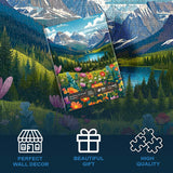 Blooming Mountain Meadow Jigsaw Puzzle 1000 Piece