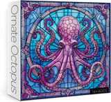 Stained Glass Octopus Jigsaw Puzzle 1000 Pieces